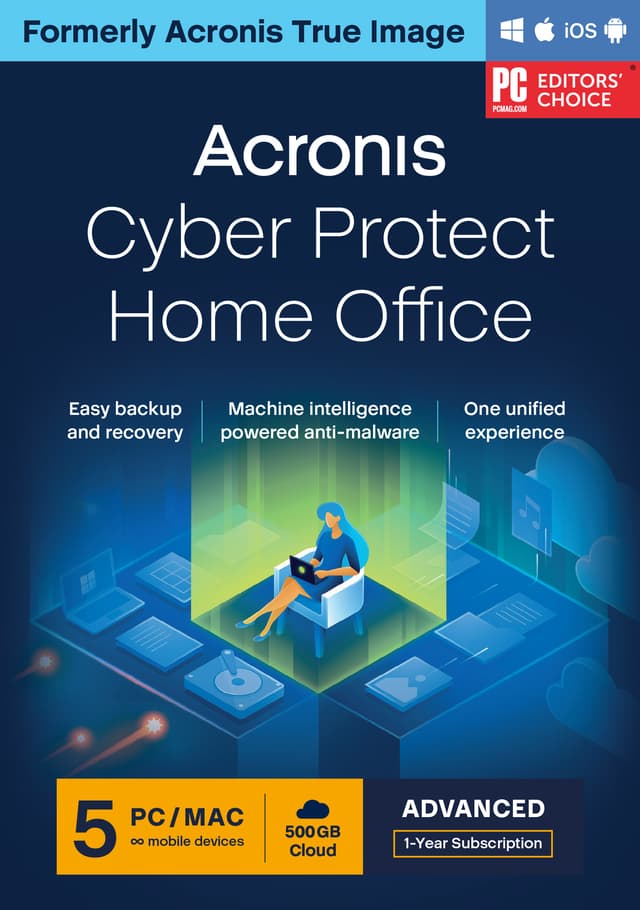Acronis Cyber Protect Home Office Advanced 5 Computers + 500GB Cloud