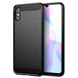 SKALO Xiaomi Redmi 9A Armor Carbon Stødsikker TPU-cover - Sort