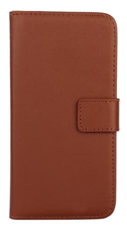 Plånboksfodral Äkta Skinn Sony Z3+ - Brun