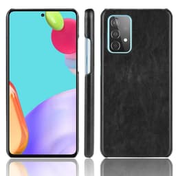 SKALO Samsung A52/A52s PU-nahkainen Suojakuori - Musta