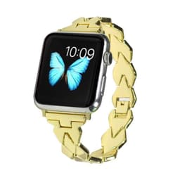 SKALO Metalliranneke ""Twist"" Apple Watch Series 1-3 42mm - Kulta