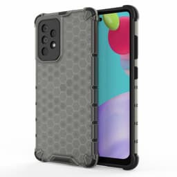 SKALO Samsung A52/A52s Iskunkestävä Honeycomb TPU suojakuori - Musta