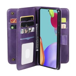 SKALO Samsung A52/A52s 10-lokeroa Lompakkokotelo - Violetti