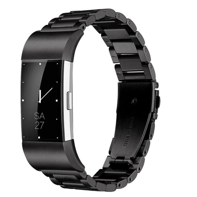 SKALO Länkarmband till Fitbit Charge 3/4 - Svart