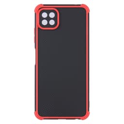 SKALO Samsung A22 5G Armor Hybrid Bumper Skal - Röd