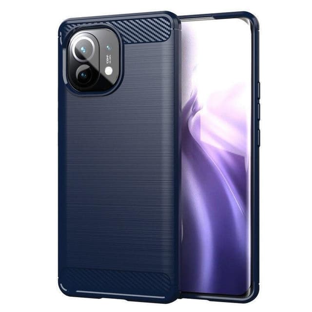 Stöttåligt Armor Carbon TPU-skal Xiaomi Mi 11 Lite - Blå
