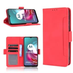 SKALO Moto G20/G30 6-lokeroa Lompakkokotelo - Punainen