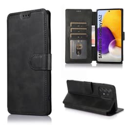 SKALO Samsung A52/A52s Premium Cut Lompakkokotelo - Musta