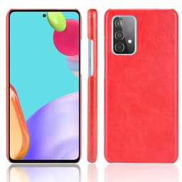 SKALO Samsung A52/A52s PU-nahkainen Suojakuori - Punainen
