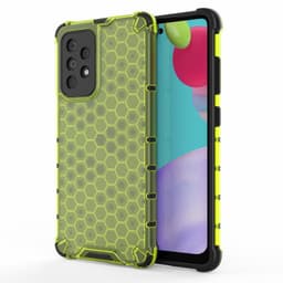 SKALO Samsung A52/A52s Iskunkestävä Honeycomb TPU suojakuori - Vihreä