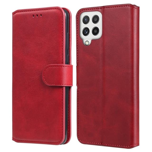 SKALO Samsung A22 4G Classic Pungetui - Rød