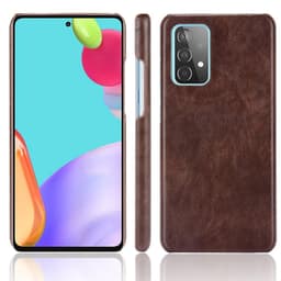 SKALO Samsung A52/A52s PU-nahkainen Suojakuori - Ruskea