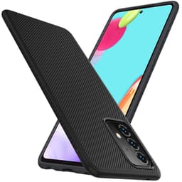 SKALO Samsung A52/A52s Twill TPU kuori - - Musta