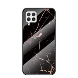 SKALO Samsung A22 4G Marmor Härdat Glas TPU-skal - Motiv 5