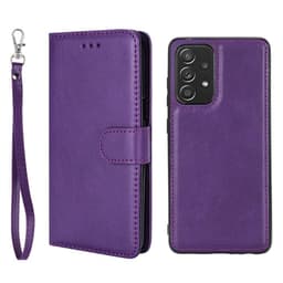 SKALO Samsung A52/A52s Magneettinen kuori/lompakko ""2 in 1"" - - Violetti