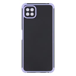 SKALO Samsung A22 5G Armor Hybrid Bumper Suojakuori - Violetti