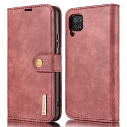DG MING Samsung A22 4G 2-i-1 Magnet Plånboksfodral - Röd