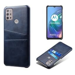 SKALO Moto G20/G30 PU-nahkainen Korttikotelo - Sininen