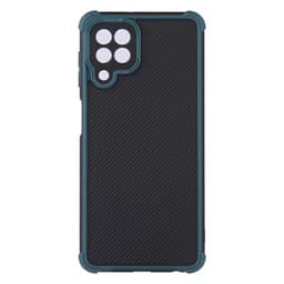 SKALO Samsung A22 4G Armor Hybrid Bumper Suojakuori - Vihreä