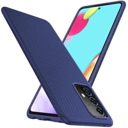 SKALO Samsung A52/A52s Twill TPU kuori - - Sininen