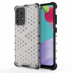 SKALO Samsung A52/A52s Iskunkestävä Honeycomb TPU suojakuori - Läpinäkyvä