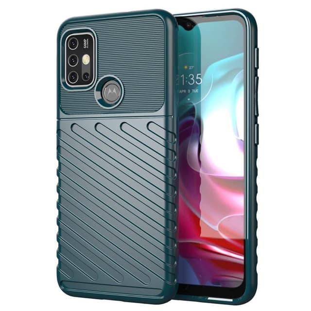 SKALO Moto G30 Armor Thunder Skal - Grön