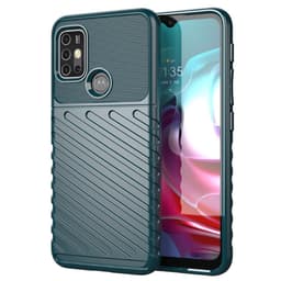 SKALO Moto G30 Armor Thunder Suojakuori - Vihreä