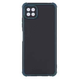 SKALO Samsung A22 5G Armor Hybrid Bumper Suojakuori - Vihreä