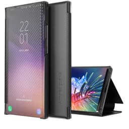 SKALO Samsung A52/A52s Carbon Fiber Lompakkokotelo - Musta