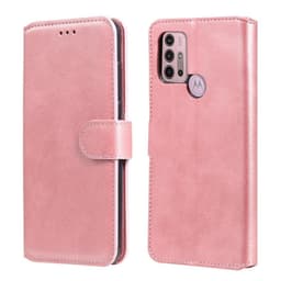 SKALO Moto G20/G30 Classic Pungetui - Pink