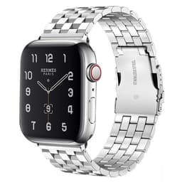 SKALO Firkantet metalarmbånd Apple Watch 42/44/45/49mm - Sølv