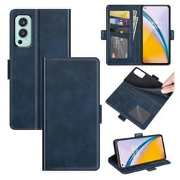 SKALO OnePlus Nord 2 Premium Wallet Flip Cover - Blå