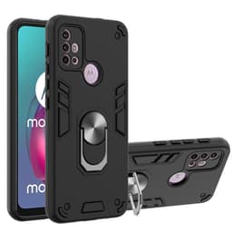 SKALO Moto G20/G30 Armor Hybrid metal ring cover - Sort
