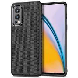 SKALO OnePlus Nord 2 Twill TPU kuori - - Musta