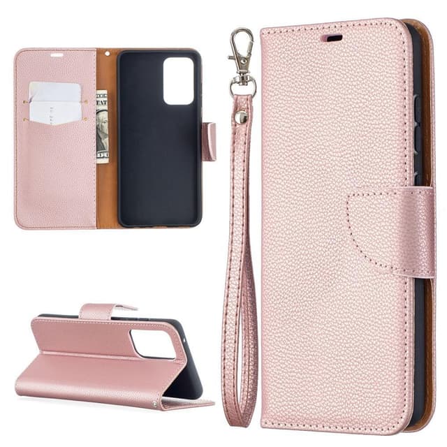 SKALO Samsung A52/A52s Premium Litchi Flip Cover - Pink