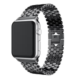 SKALO Fish Scale Armbånd i metal Apple Watch 42/44/45/49mm - Sort