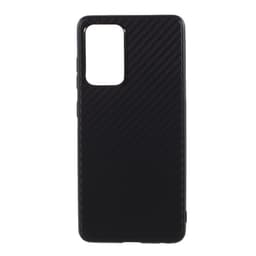SKALO Samsung A52/A52s Carbon Fiber TPU-suojakuori - Musta