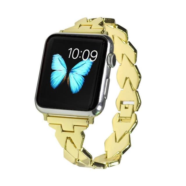 SKALO Teräsranneke ""Twist"" Apple Watch 38/40/41mm - Kulta