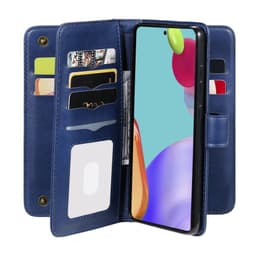 SKALO Samsung A52/A52s 10-lokeroa Lompakkokotelo - Sininen