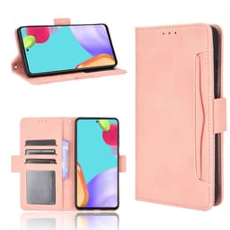 SKALO Samsung A52/A52s 6-lokeroa Lompakkokotelo - Pinkki
