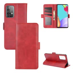 SKALO Samsung A52/A52s Premium Wallet Lompakkokotelo - Punainen