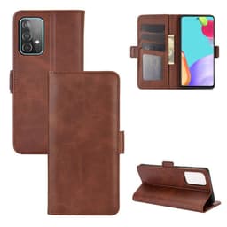 SKALO Samsung A52/A52s Premium Wallet Flip Cover - Brun