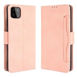 SKALO Samsung A22 5G 6-FACK Plånboksfodral - Rosa
