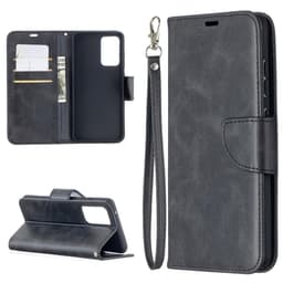 SKALO Samsung A52/A52s Flip Cover m. pung i PU-læder - Sort