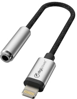 Digip Lightning til 3,5 mm hovedtelefons-jackadapter