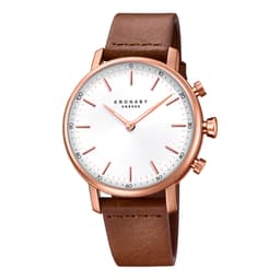Kronaby Hybrid Smartklocka Carat 38mm rosé vit urtavla