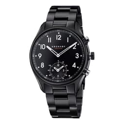 Kronaby Hybrid Smartklokke Apex 43mm Sort PVD Sort skive