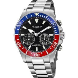 Kronaby Hybrid Smartklokke Diver 45,7mm Stål Sort skive 20 ATM