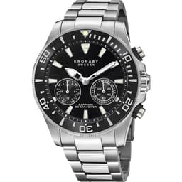 Kronaby Hybrid Smartklokke Diver 45,7mm Stål Sort skive 20 ATM