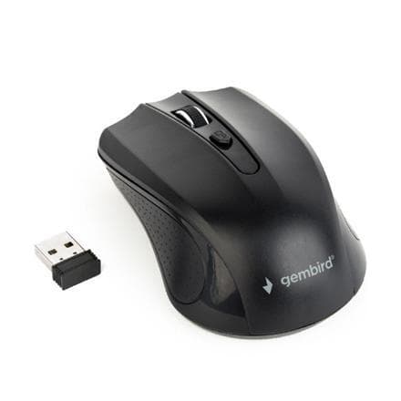 Gembird Mouse MUSW-4B-04 Standard, Nej, Svart, Trådlös, Nej